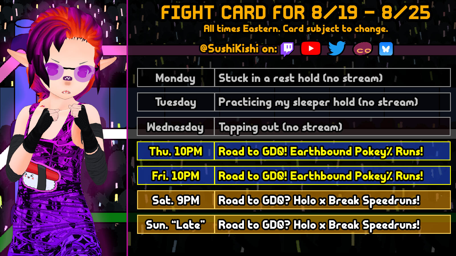 Poster-sized image of schedule; see main body text for schedule.